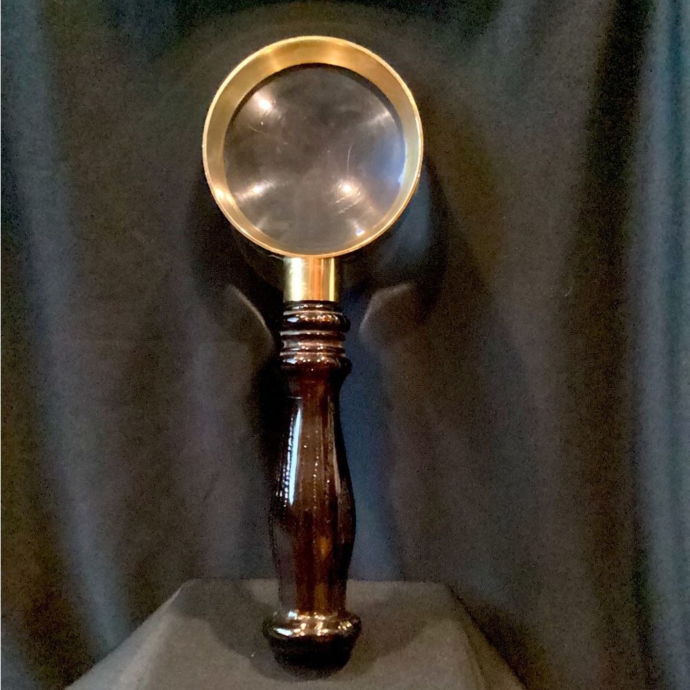 Vintage 1979 Avon “Super Sleuth” magnifier and Wild Country aftershave decanter